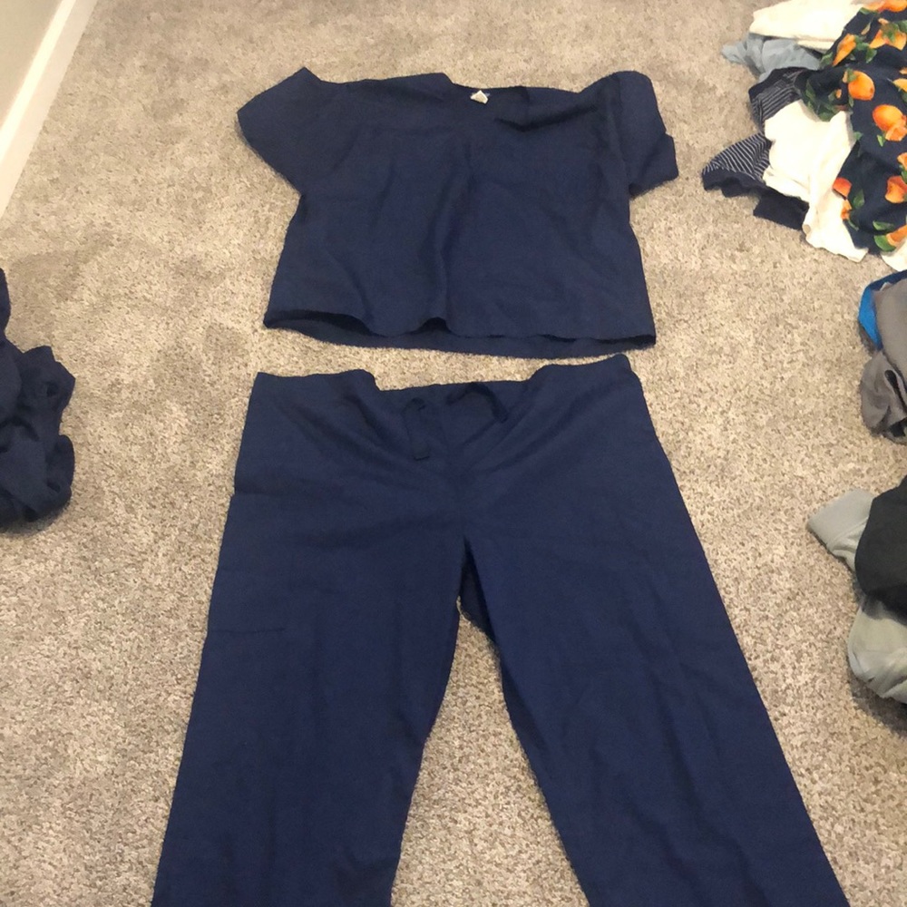 2 sets navy blue xl Cherokee scrubs